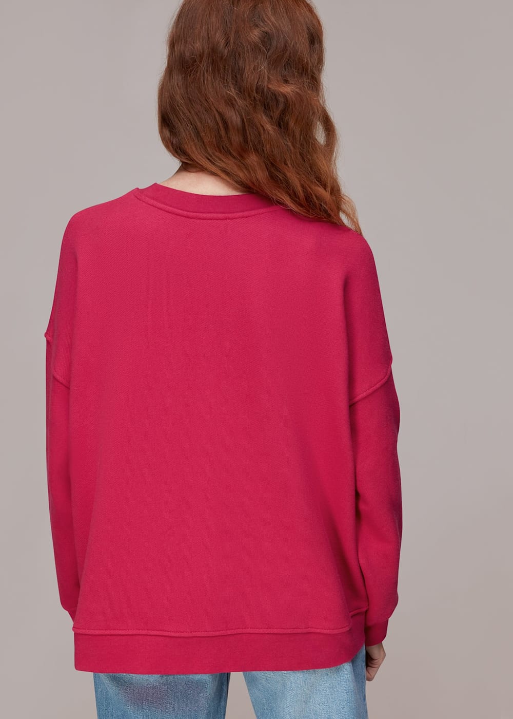 Pink Bon. Relaxed Logo Sweatshirt WHISTLES Whistles UK