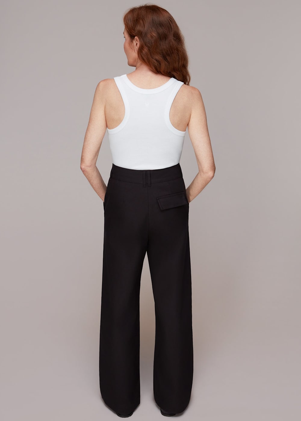 White Ultimate Scoop Rib Vest | WHISTLES | Whistles US |