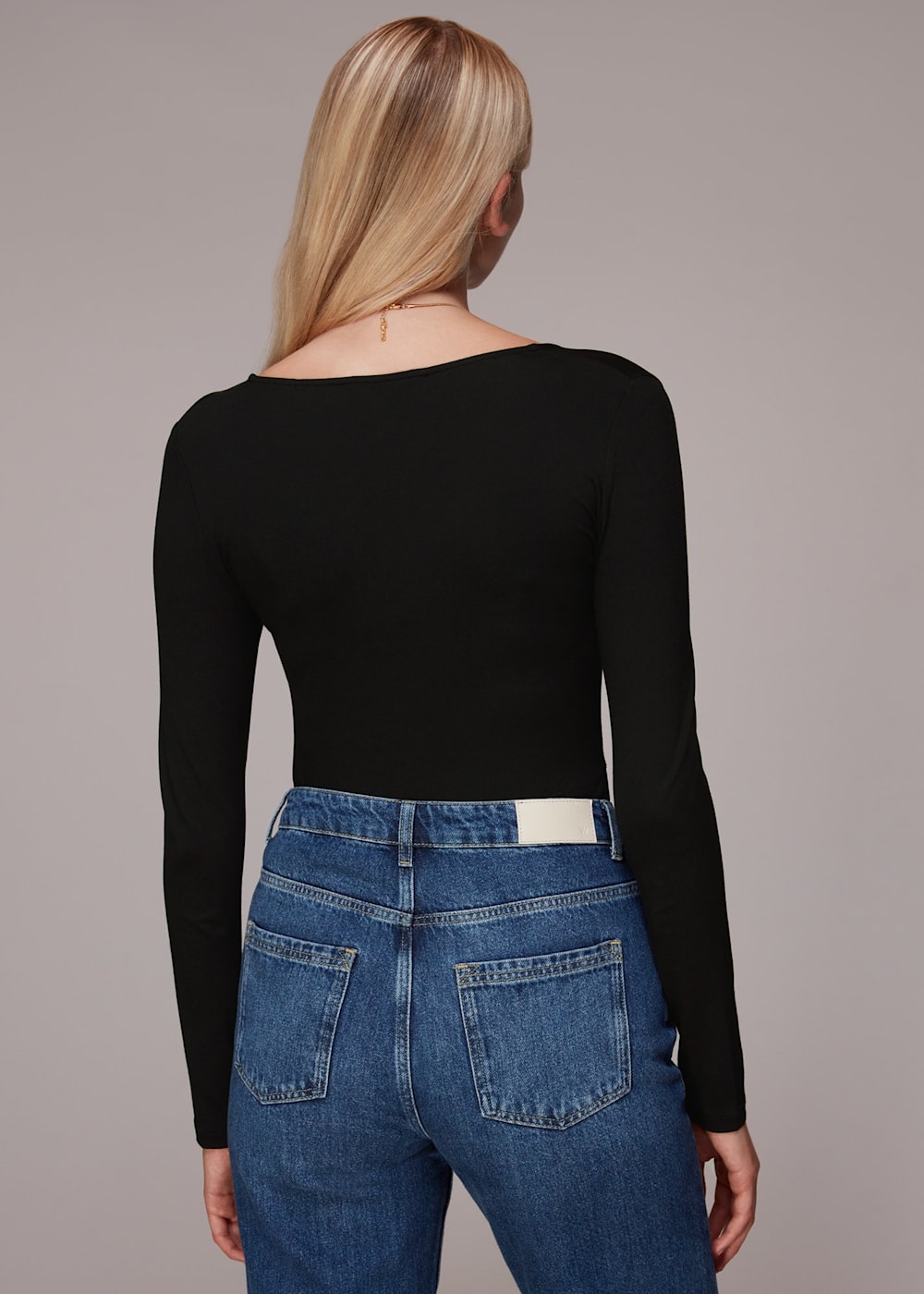 すぐったレディース福袋 Long Neck Square Black Sleeve | US Whistles | WHISTLES | Top トップス