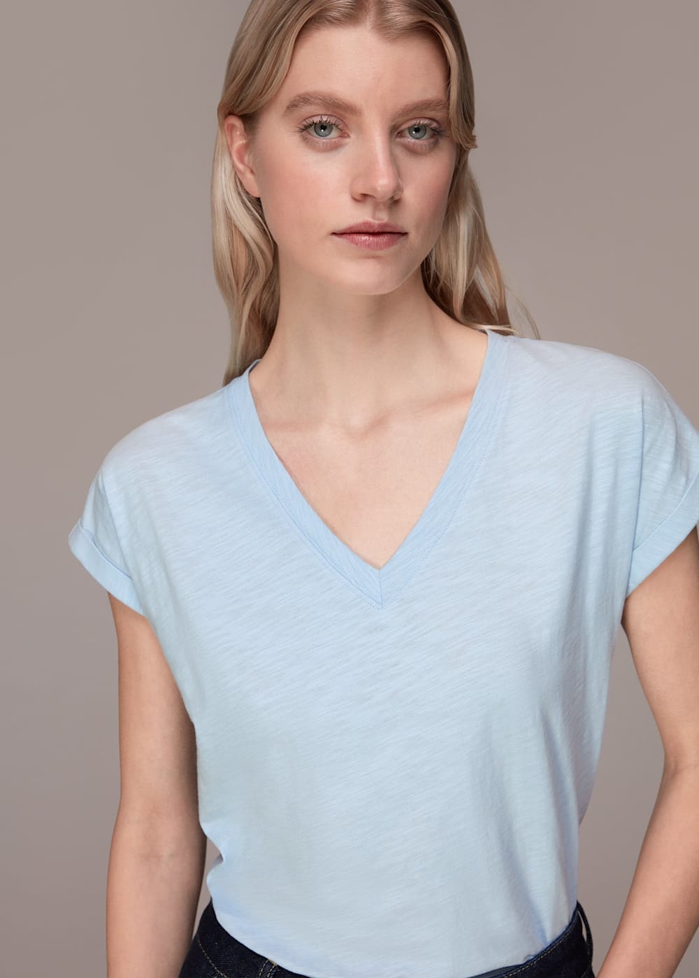 Whistles Willa Cap Sleeve Tee Whistles Willa Cap Sleeve Tee