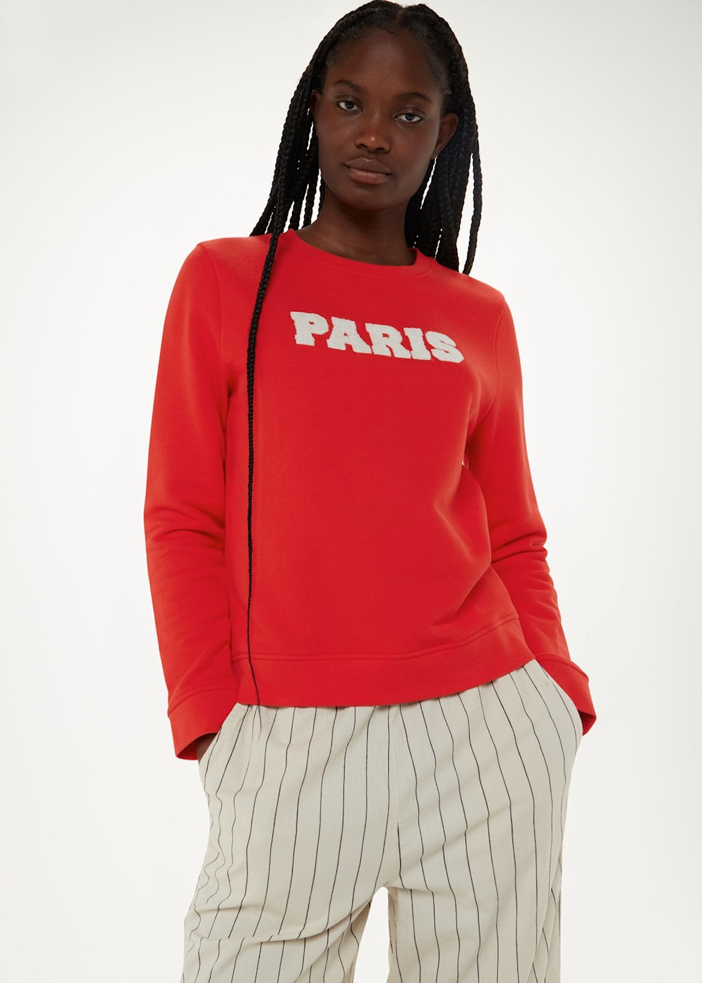 Red Paris Logo Sweat WHISTLES Whistles ROW