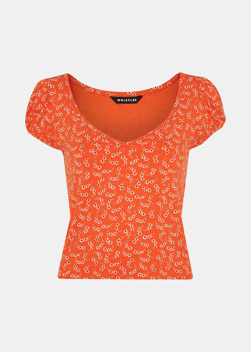 Red/Multi Micro Floral Sweetheart Top | WHISTLES | Whistles US | Red/Multi Micro Floral Sweetheart Top | WHISTLES | Whistles US |