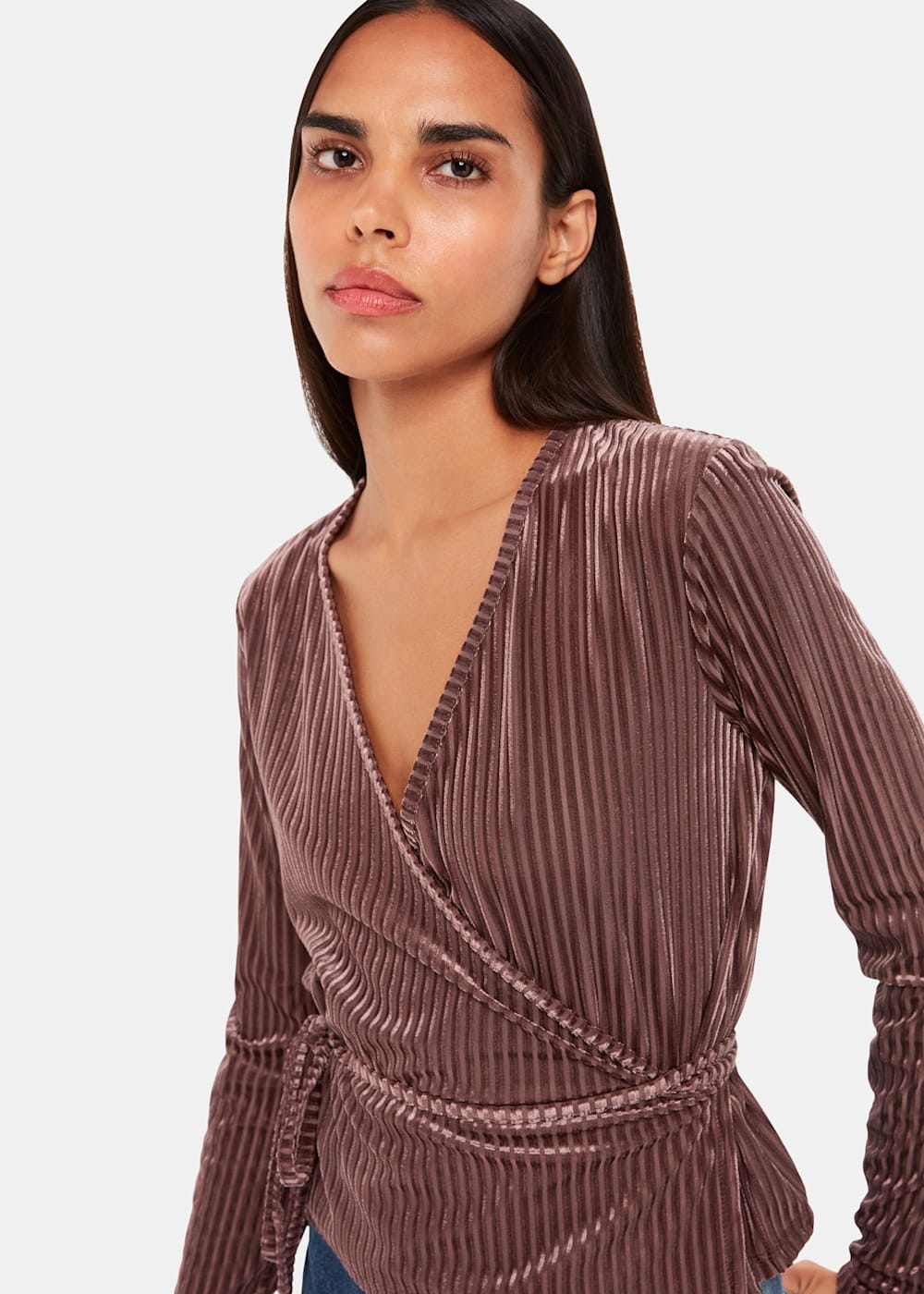 Velvet drape cardigan deals