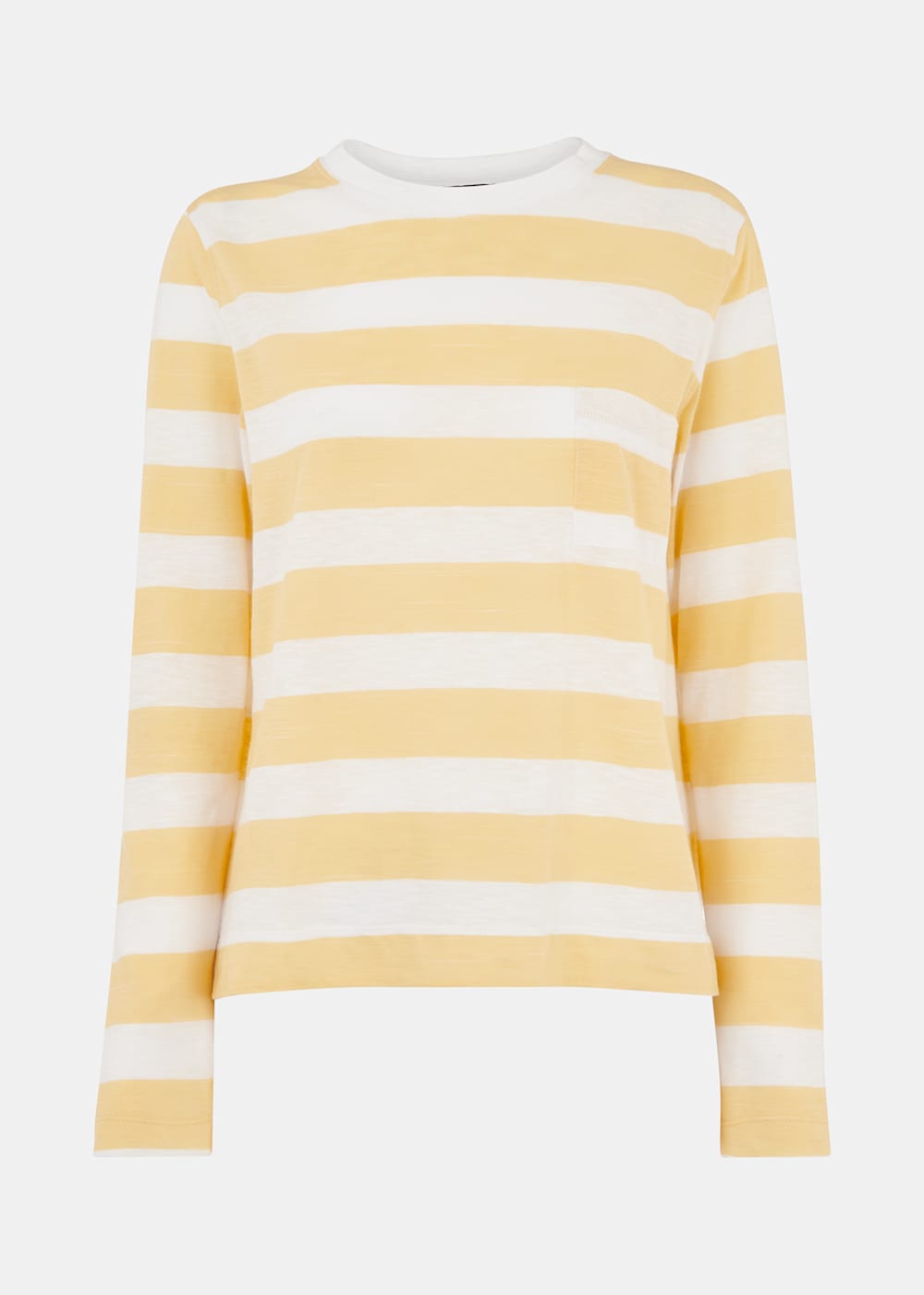 Whistles Stripe Crew Neck Pocket Top Whistles Stripe Crew Neck Pocket Top