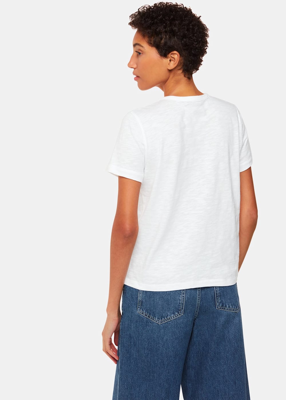 Round neck t shirt with buttons cheap
