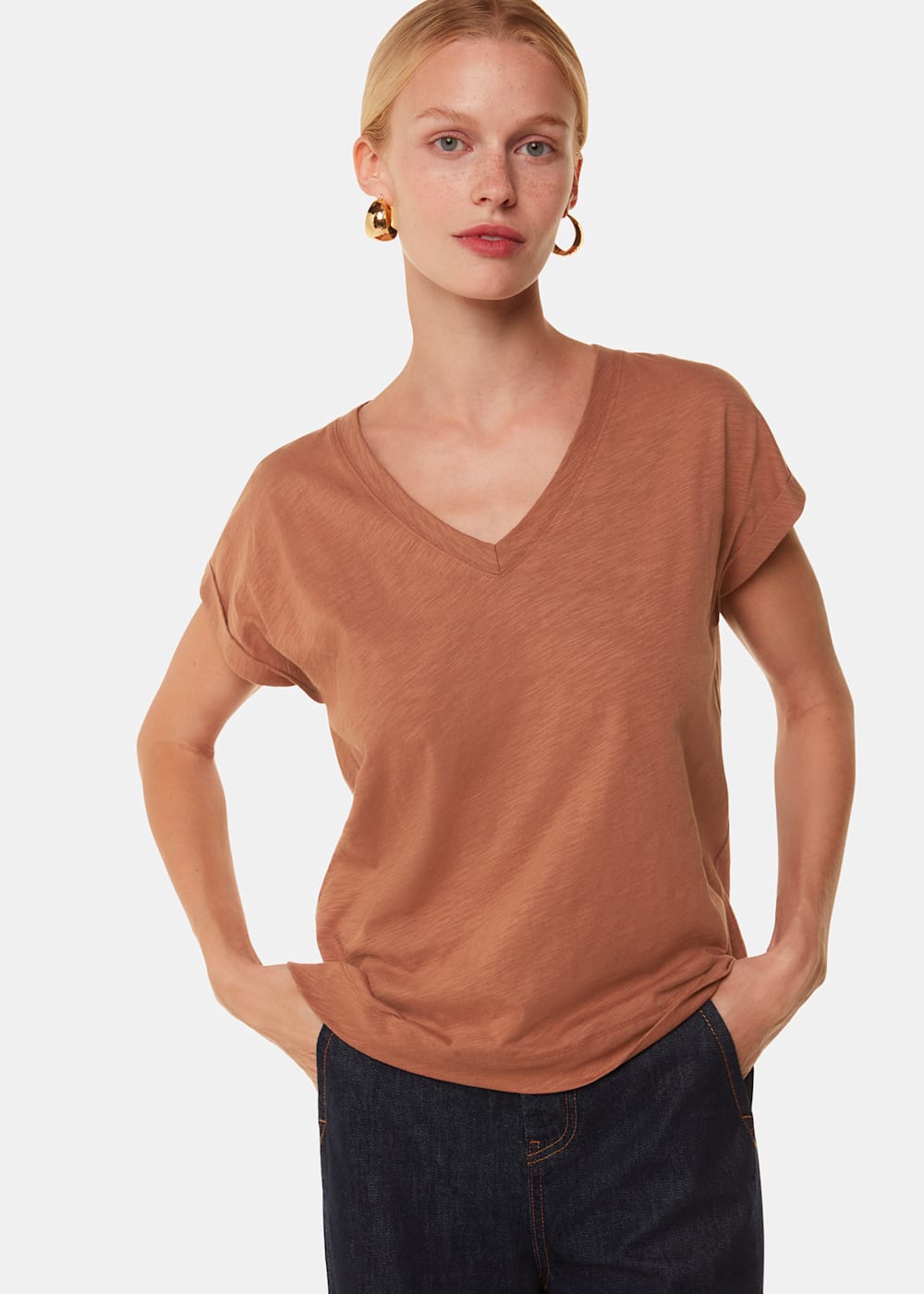 Whistles Willa Cap Sleeve Tee Whistles Willa Cap Sleeve Tee