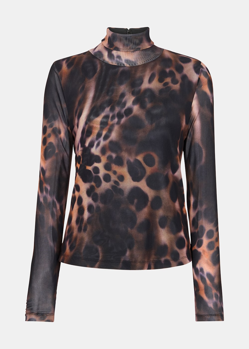 Whistles Misty Leopard Mesh Top Leopard Print Size 0