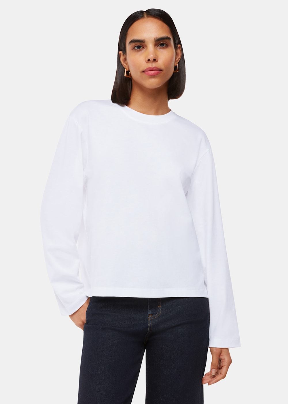 Whistles Relaxed Long Sleeve Tee Whistles Relaxed Long Sleeve Tee