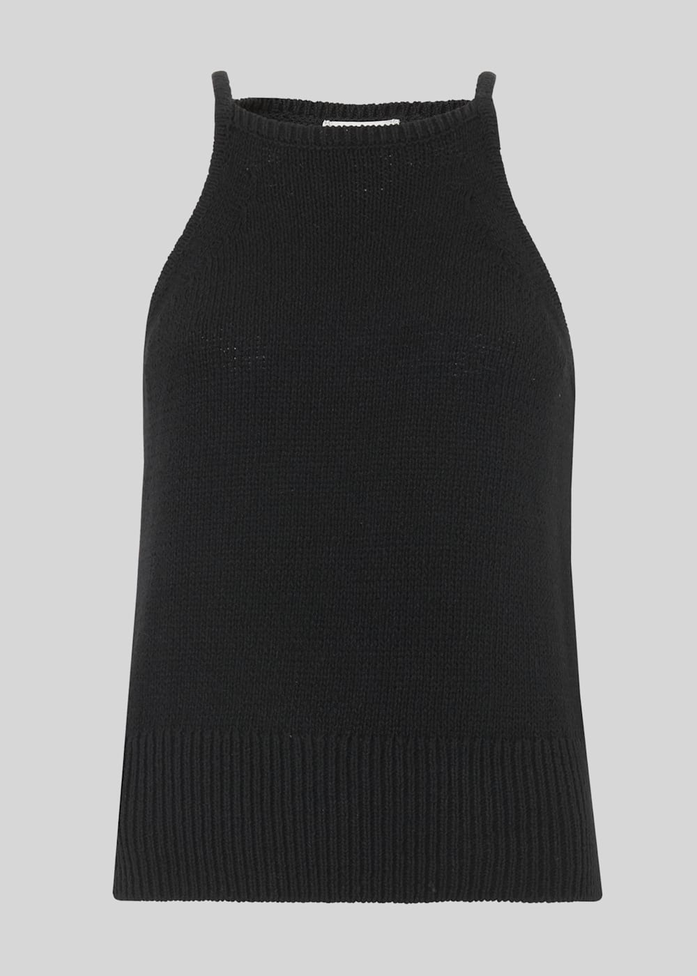 Black knit vest hot sale