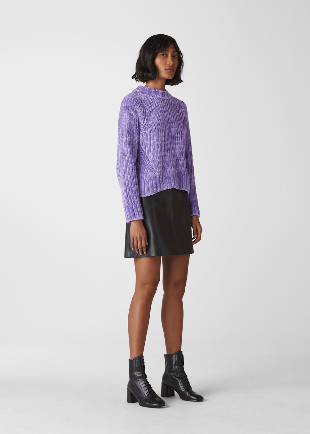 Lilac cropped sweater best sale