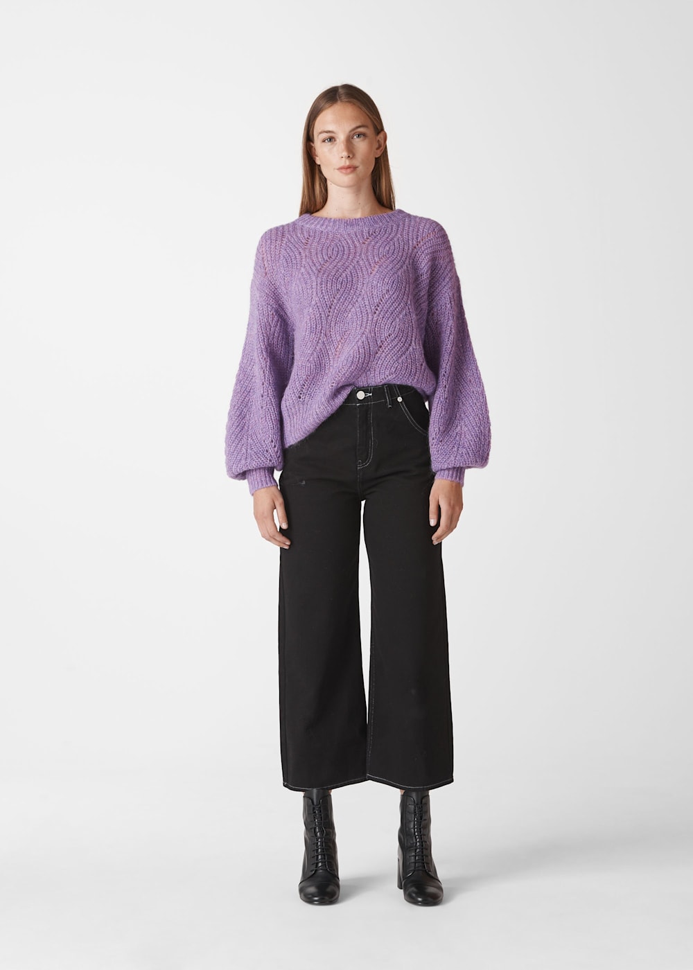 Lilac Sophia Mohair Sweater | WHISTLES | Whistles US | Lilac Sophia Mohair Sweater | WHISTLES | Whistles US |