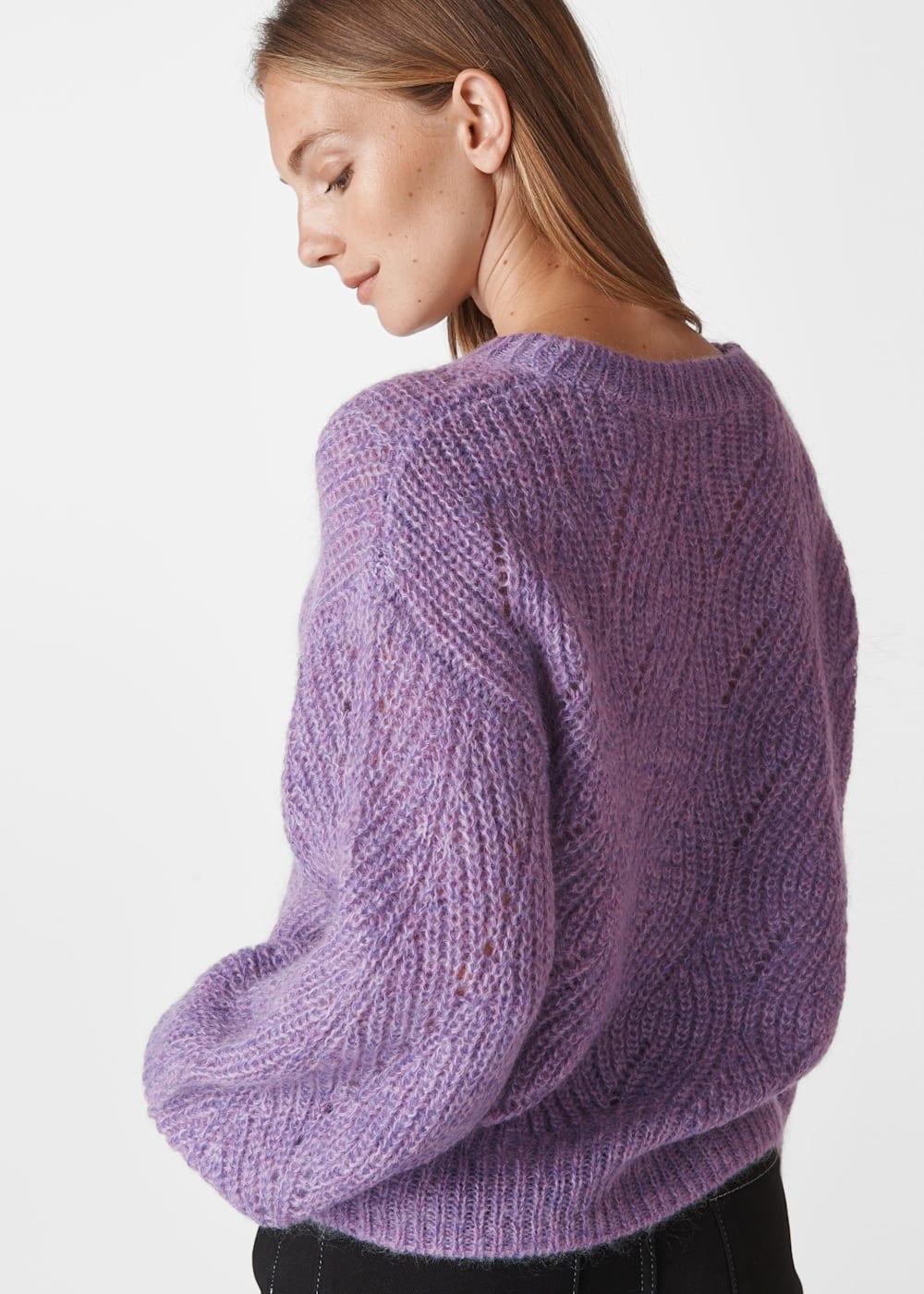 Lilac Sophia Mohair Sweater | WHISTLES | Whistles US | Lilac Sophia Mohair Sweater | WHISTLES | Whistles US |