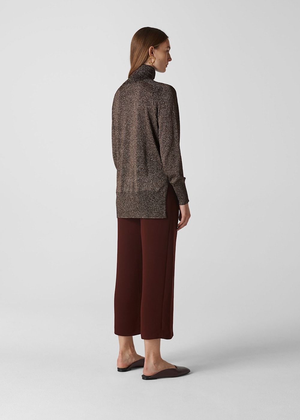 Silver polo neck cheap