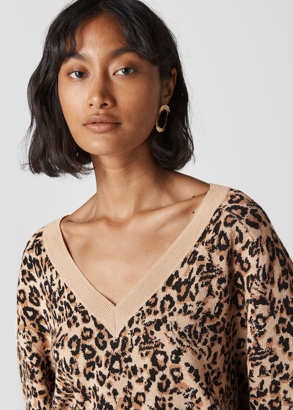 Multicolour Jungle Cat Jacquard Knit