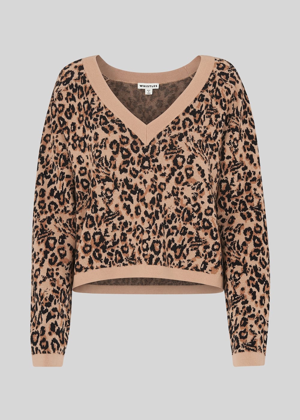 Multicolour Jungle Cat Jacquard Knit WHISTLES Whistles UK