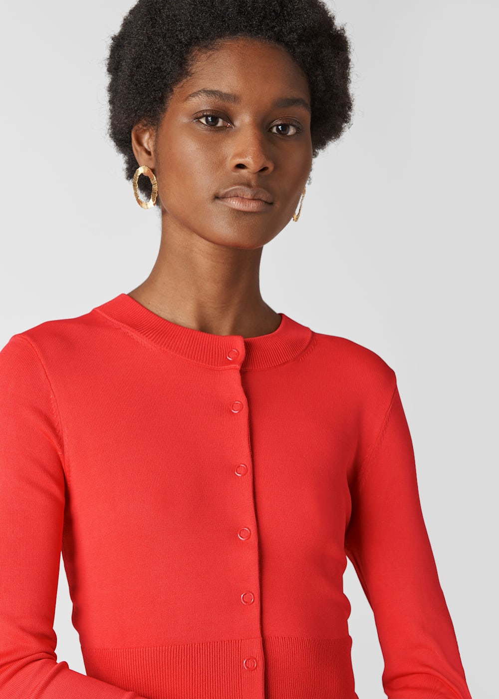 Red sweater crop 2025