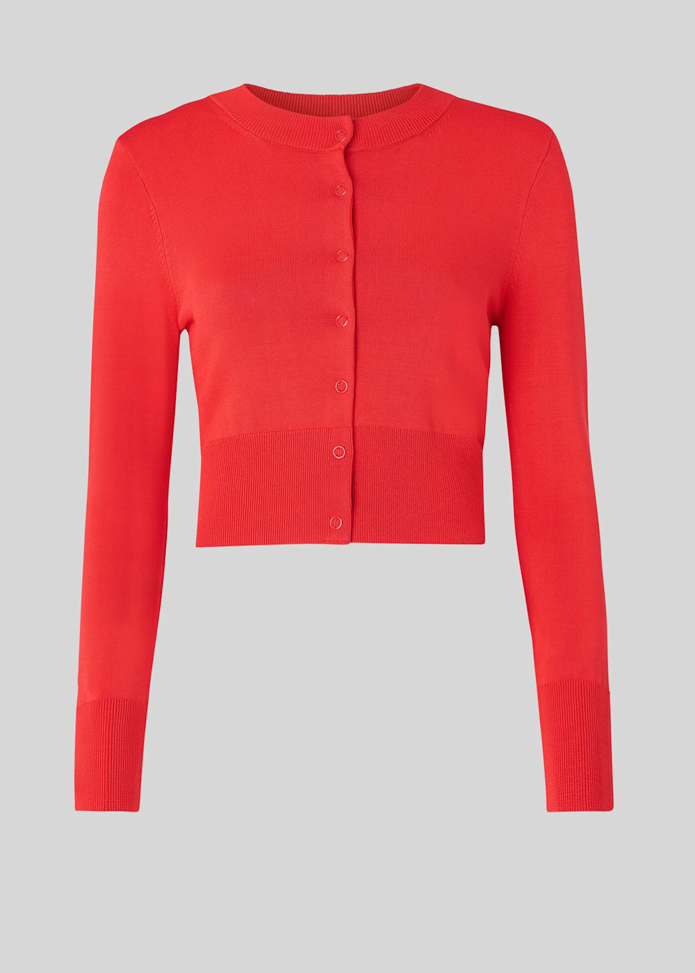 Red cropped sweater top