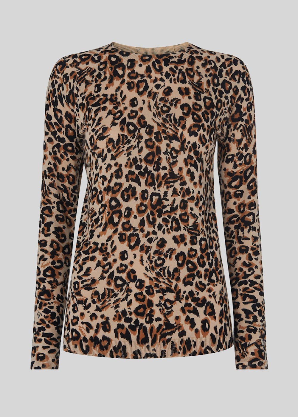 Whistles animal print jumper on sale