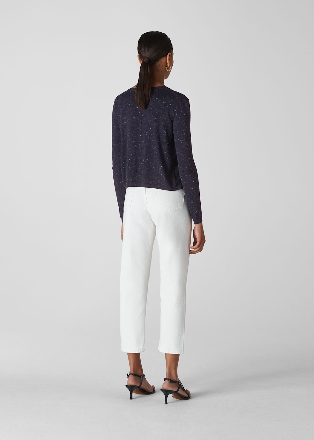 Navy sparkly cardigan shop