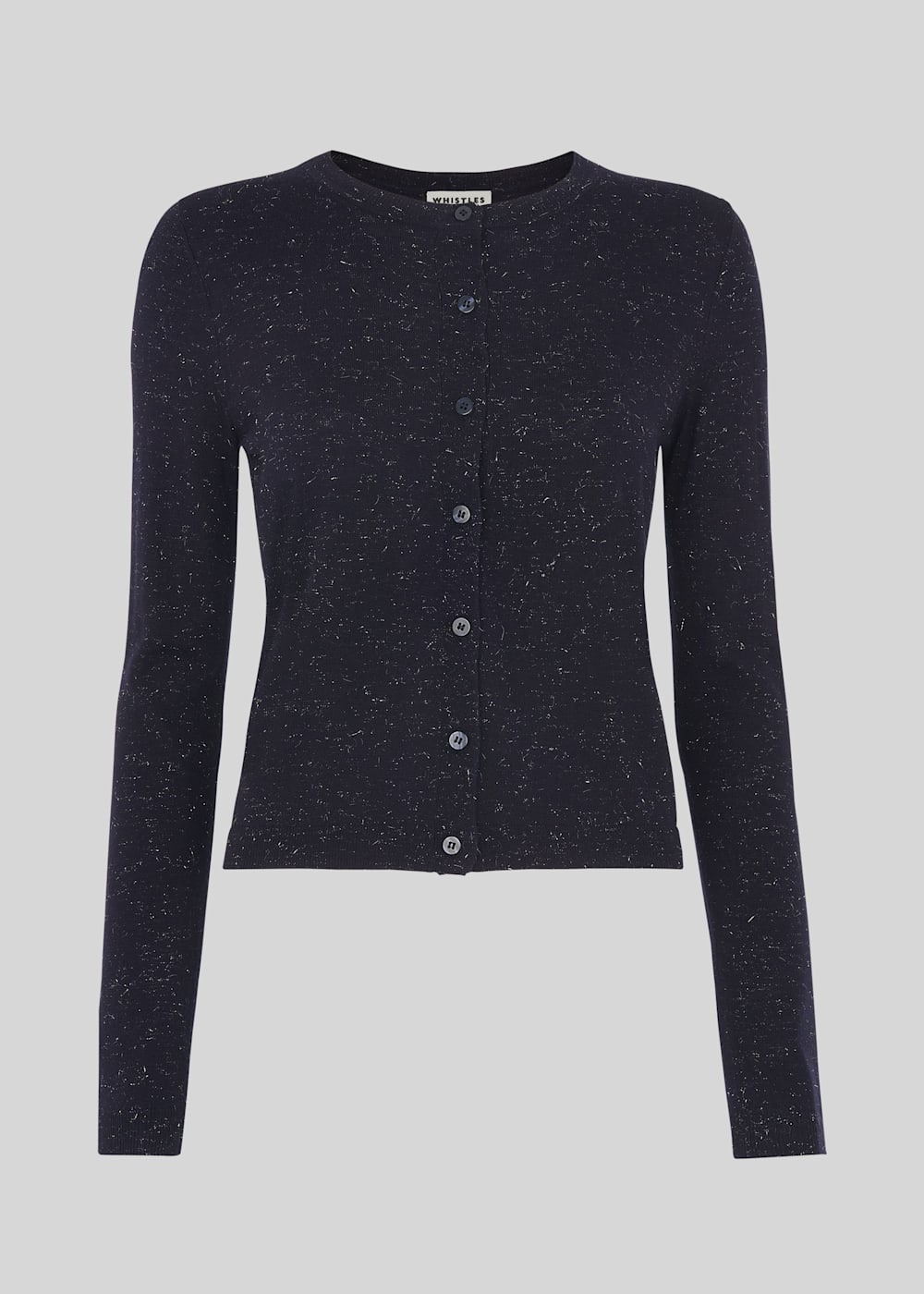 Navy blue sparkly cardigan top