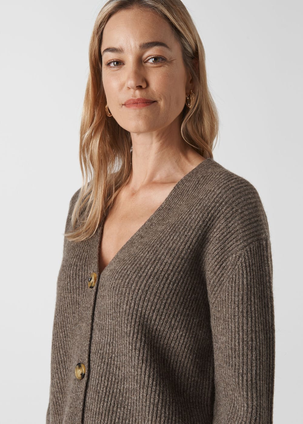 Oatmeal chunky cardigan clearance