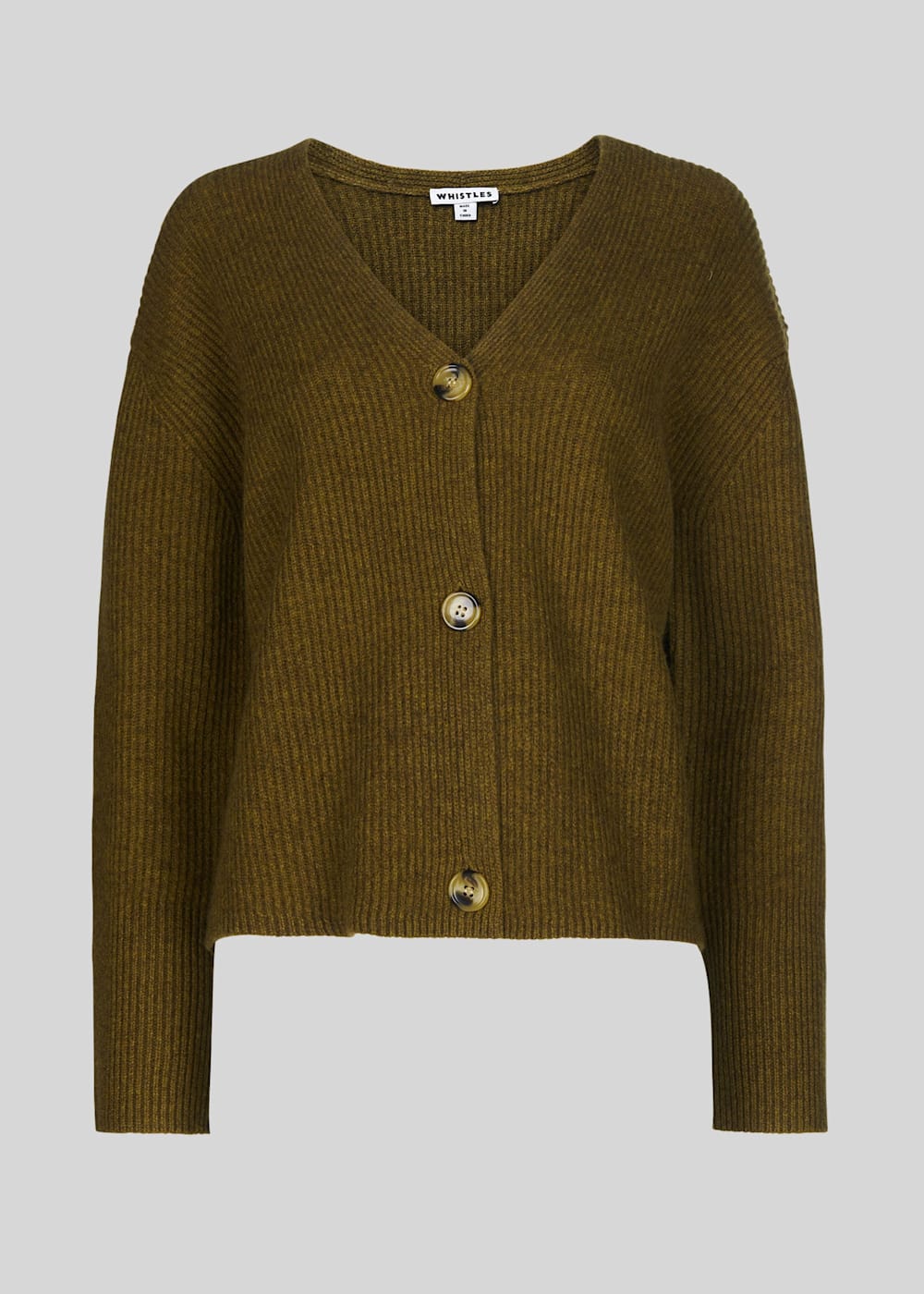 Olive green chunky cardigan on sale