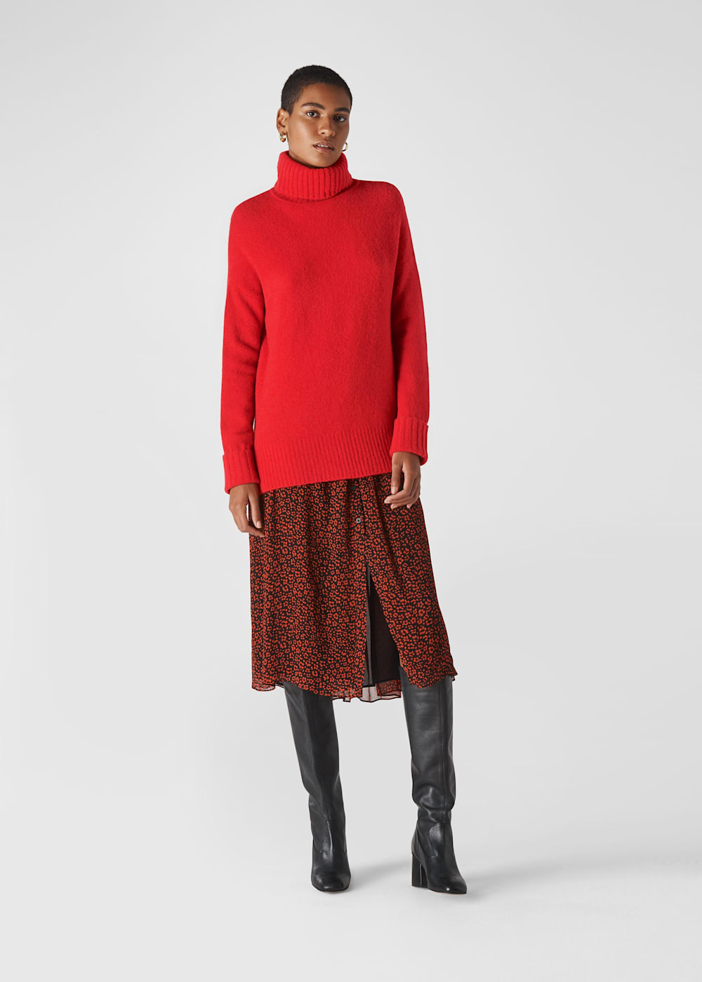 Oversized roll neck sweater new arrivals
