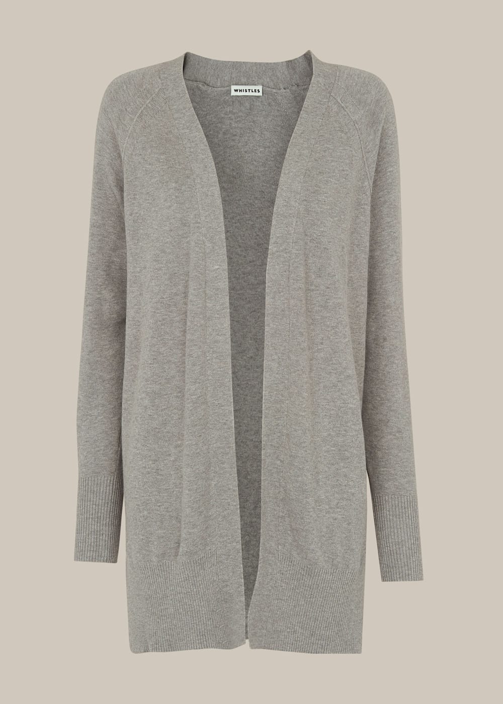 Gray cardigan long shop