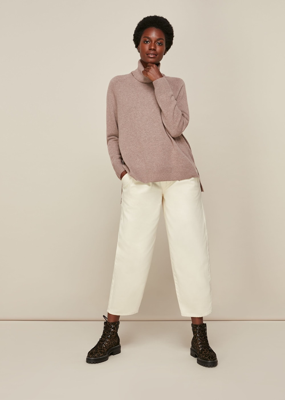 Whistles cashmere roll neck 2025