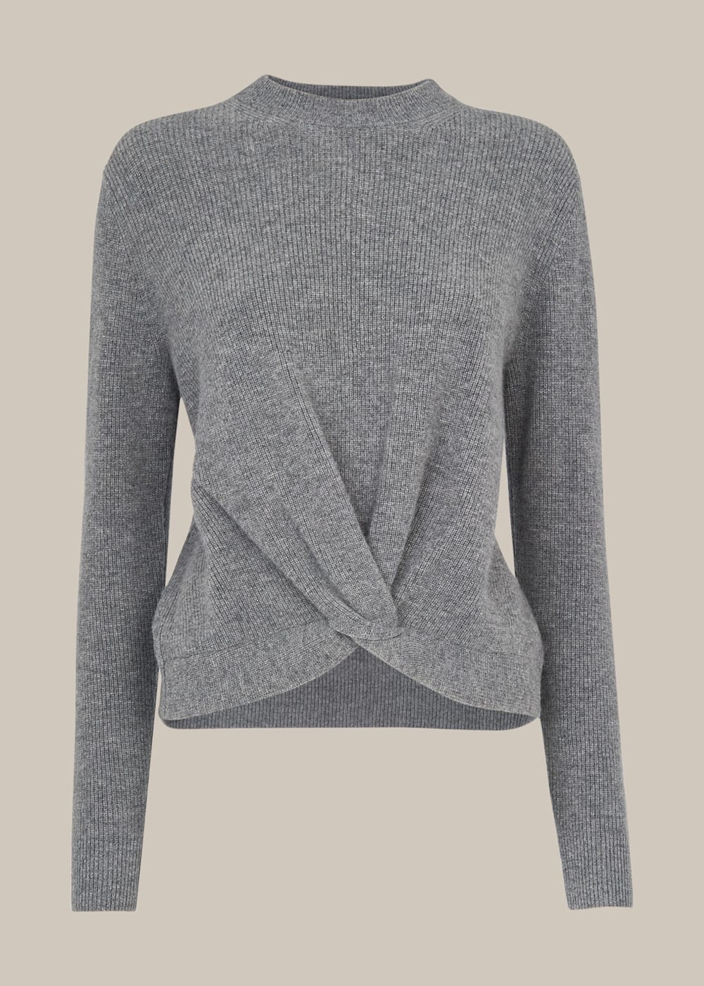 Grey twist front jumper cheap