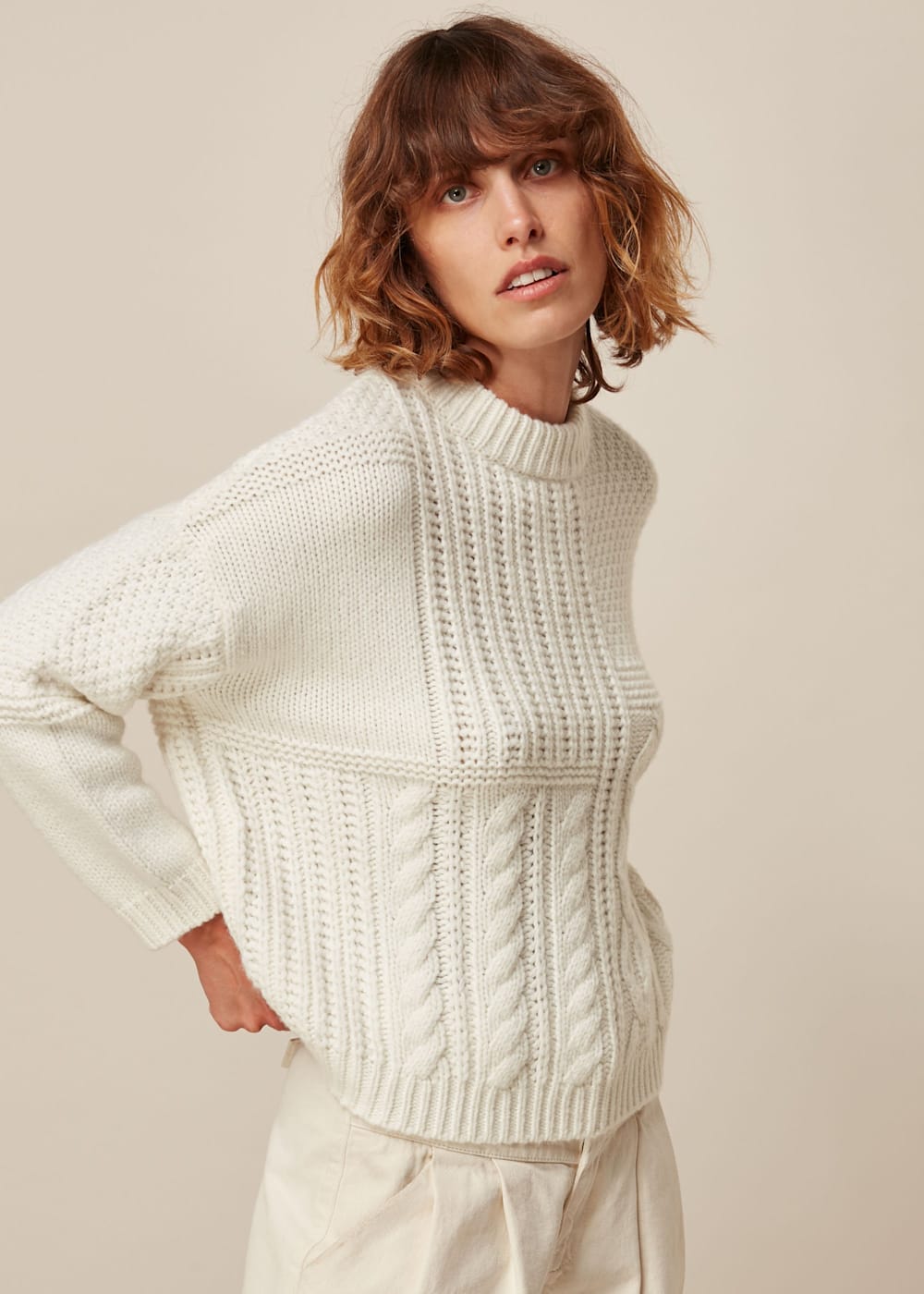 Whistles cable knit jumper new arrivals
