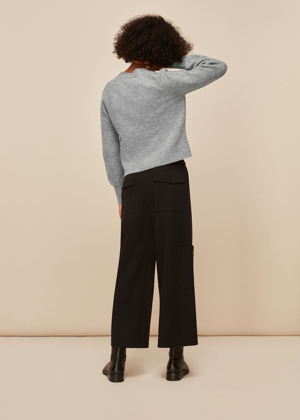 Women's Grey Full Sleeve Knitted Cardigan | Whistles US | Women's Grey Full Sleeve Knitted Cardigan | Whistles US |