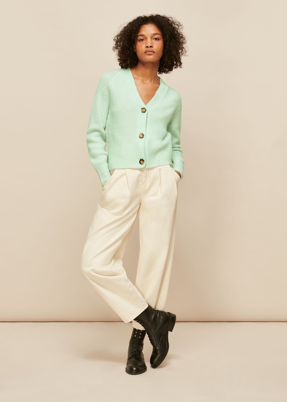 Mint green long cardigan deals