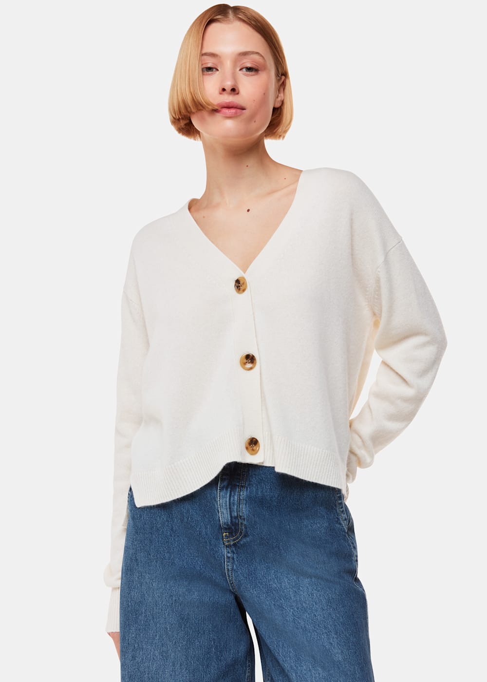 Cashmere shrug ivory shop