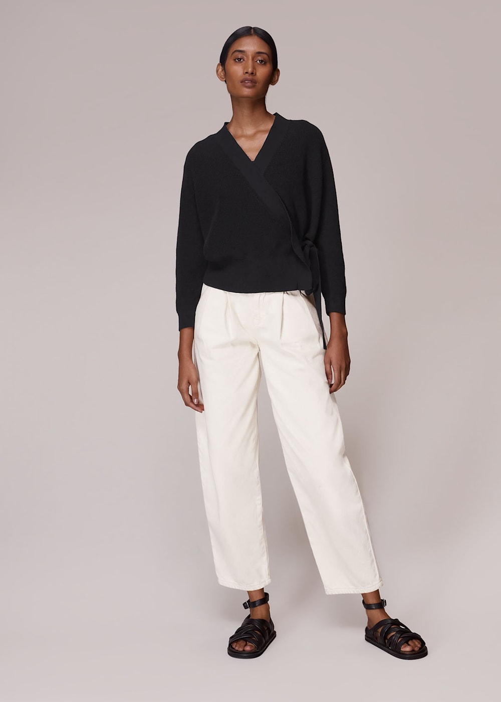 Black Wrap Ballet Cardigan WHISTLES Whistles UK