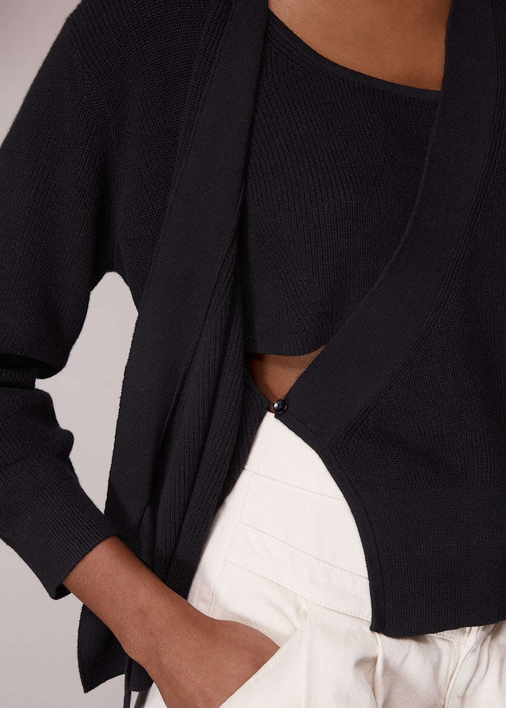 Black Wrap Ballet Cardigan WHISTLES Whistles UK