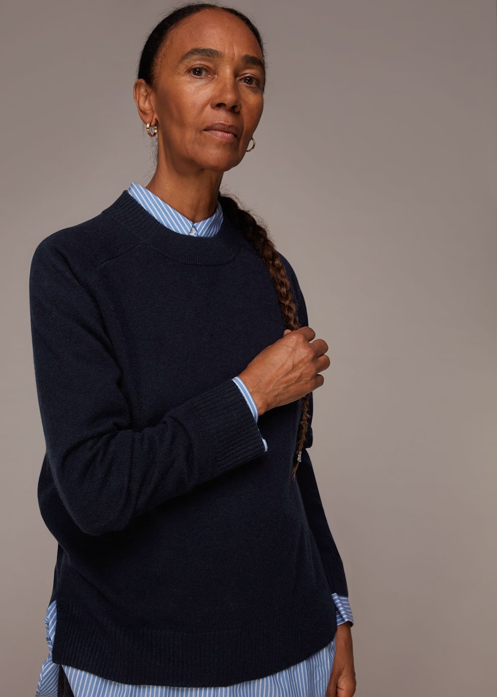 Cashmere crew neck jumper store