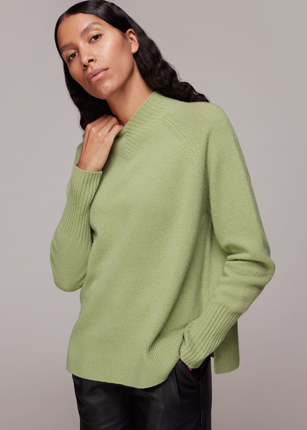 whistles-high-v-neck-knit-pale
