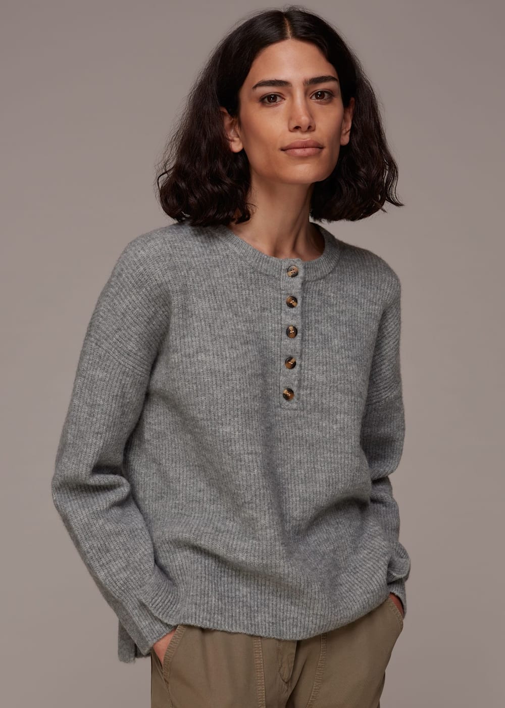 Henley jumper on sale