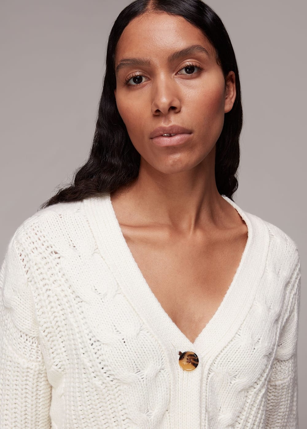 Double-breasted Knit cardigan – L'AUBE BLANC - トップス Double-breasted Knit cardigan – L'AUBE BLANC - トップス