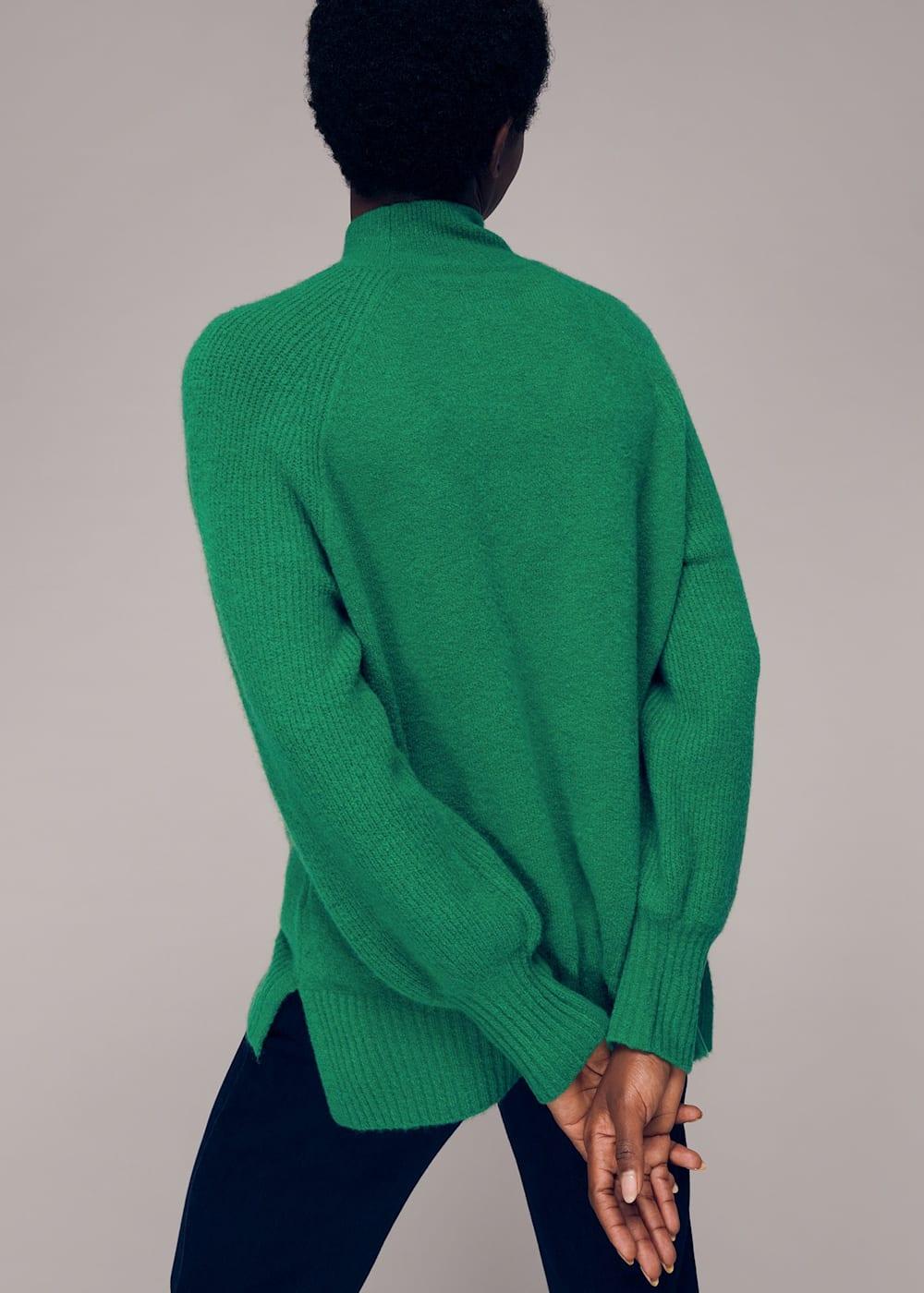 Whistles green jumper hotsell