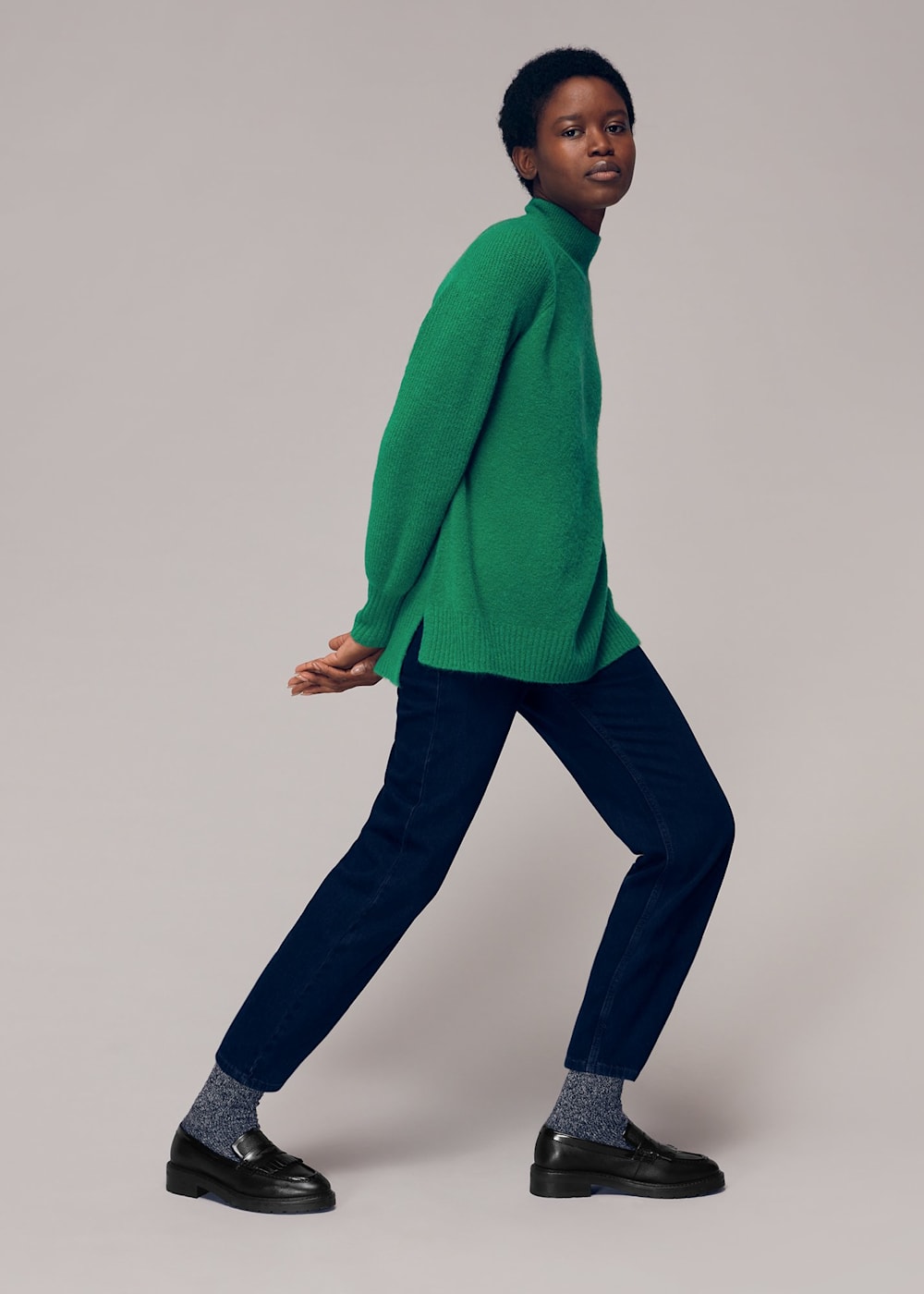 Whistles green jumper deals