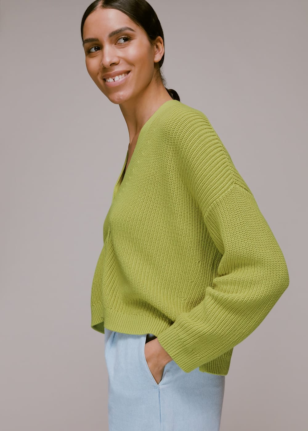 Lime cardigan new arrivals