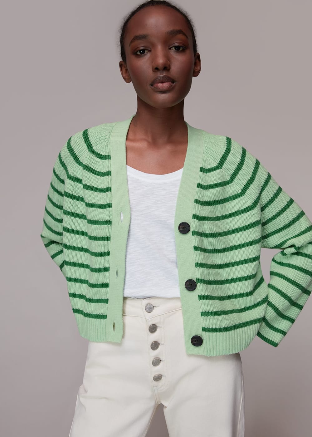 Multi stripe cardigan on sale