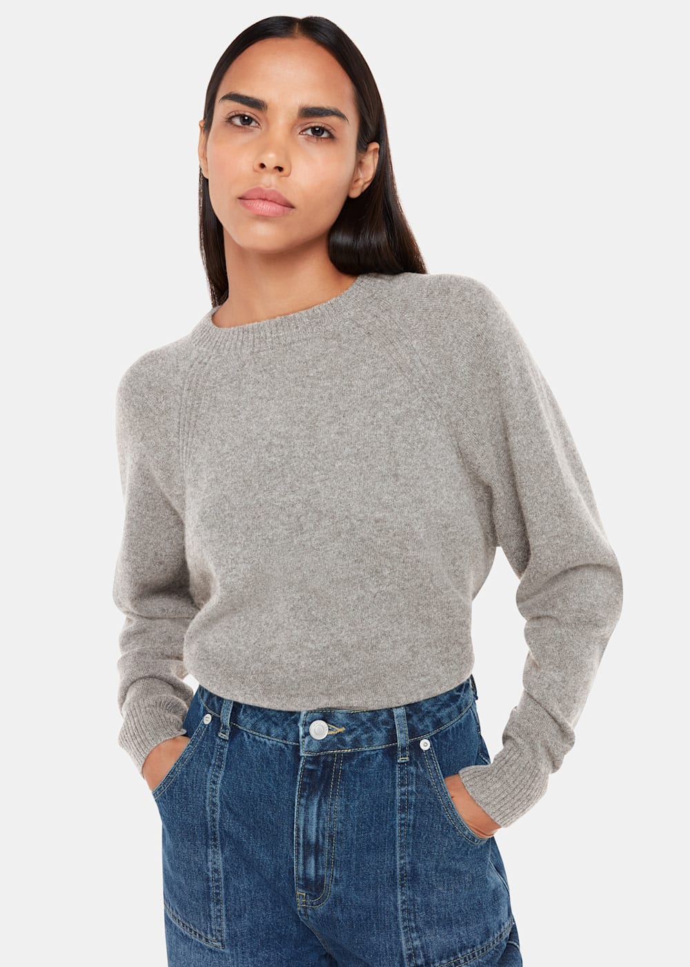 Whistles grey jumper hotsell