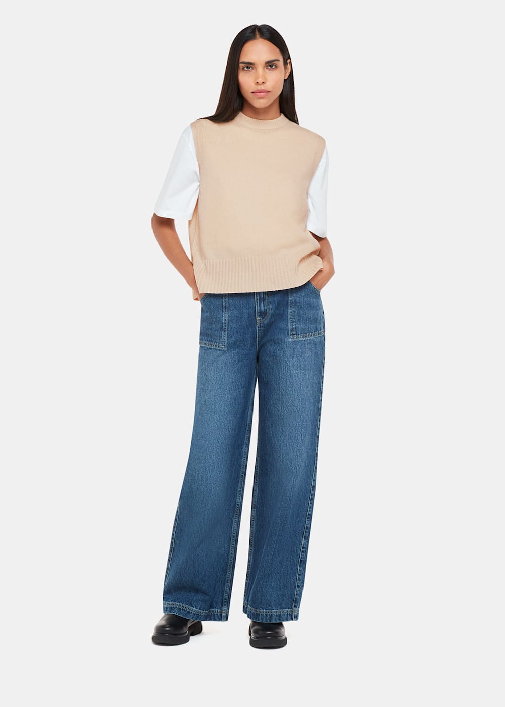 Womens sleeveless sweater online