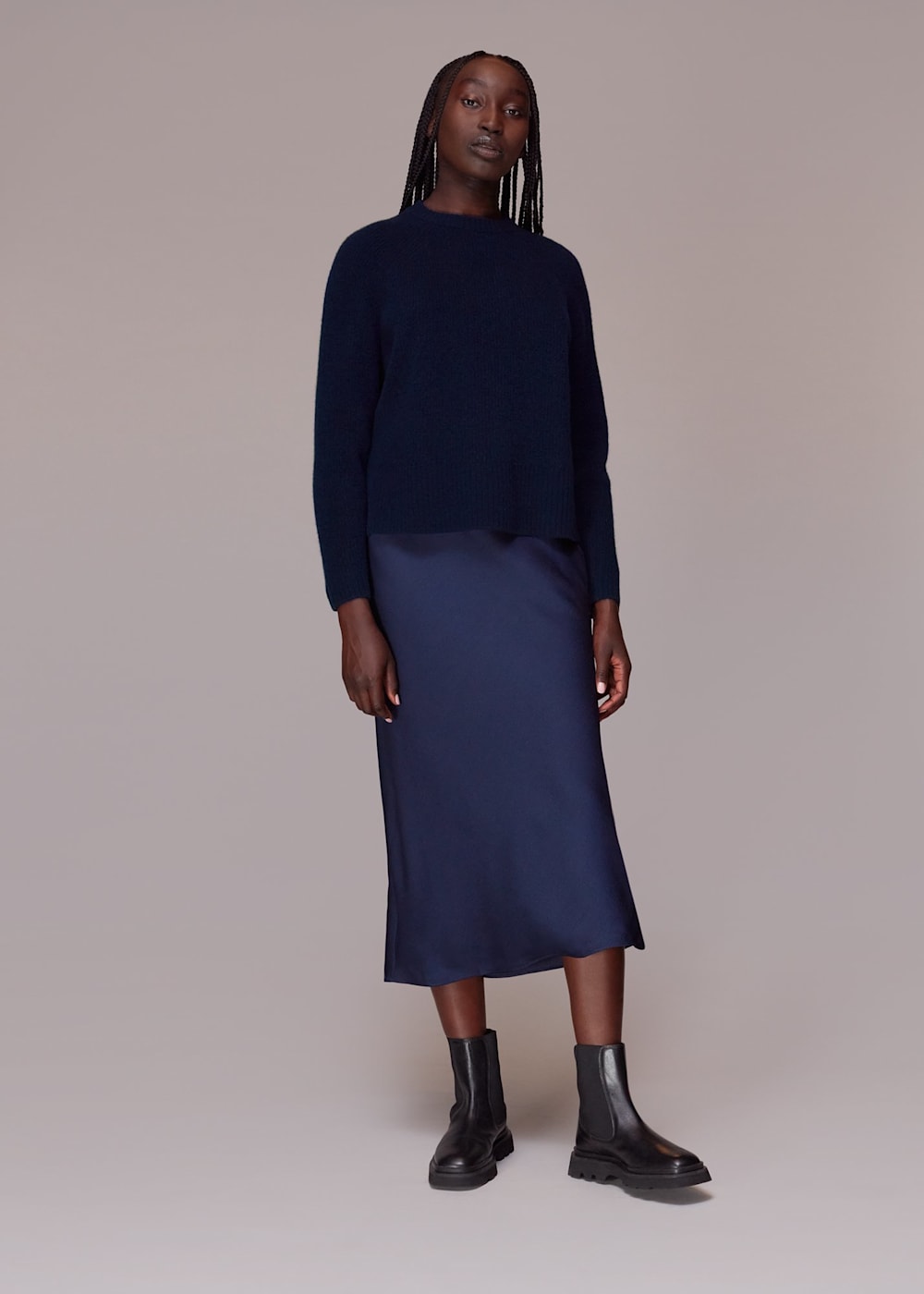 Whistles navy jumper online