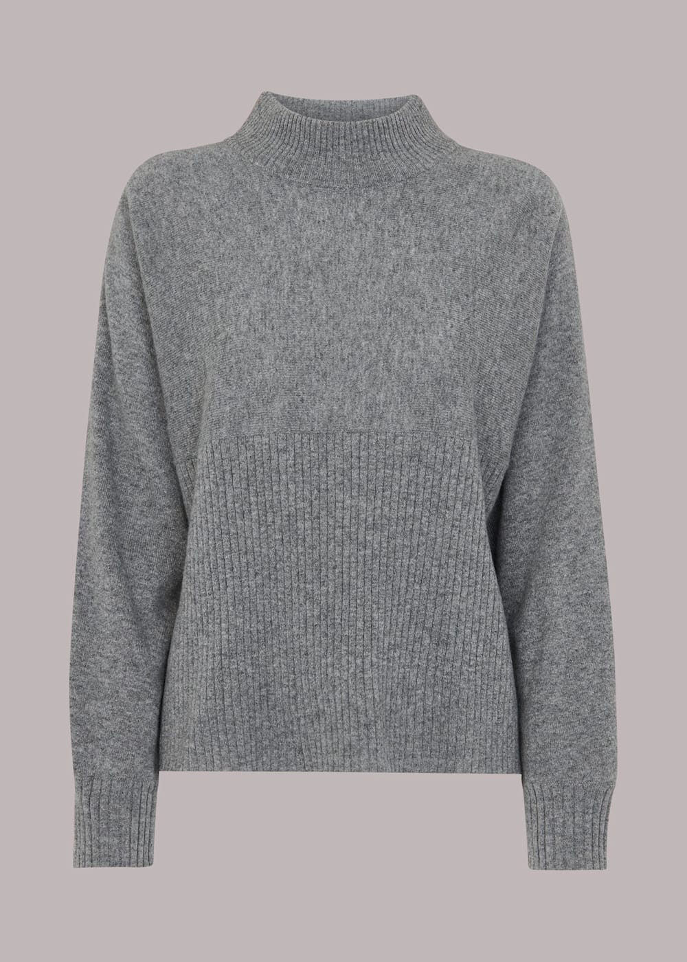Short Sleeve Cashmere Sweater with Sheer Stripe