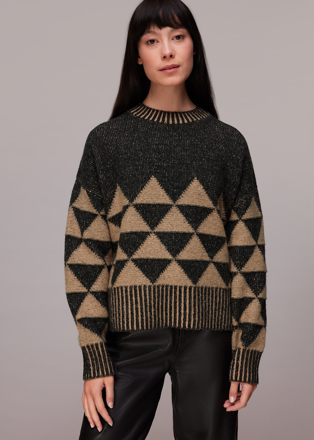 Geometric jumper new arrivals