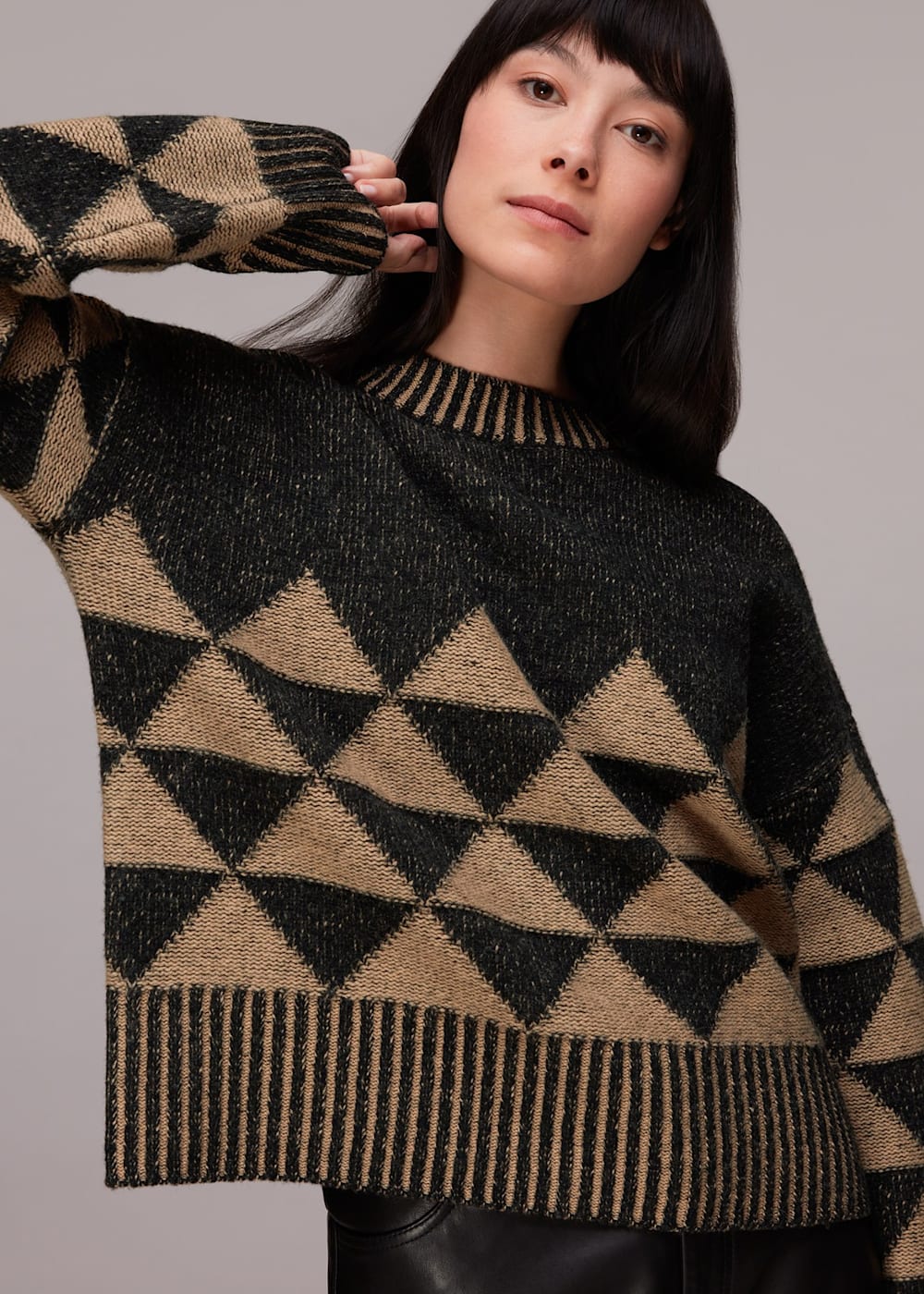 Whistles black jumper clearance